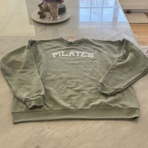 Pilates Sage Green Crewneck Sweatshirt